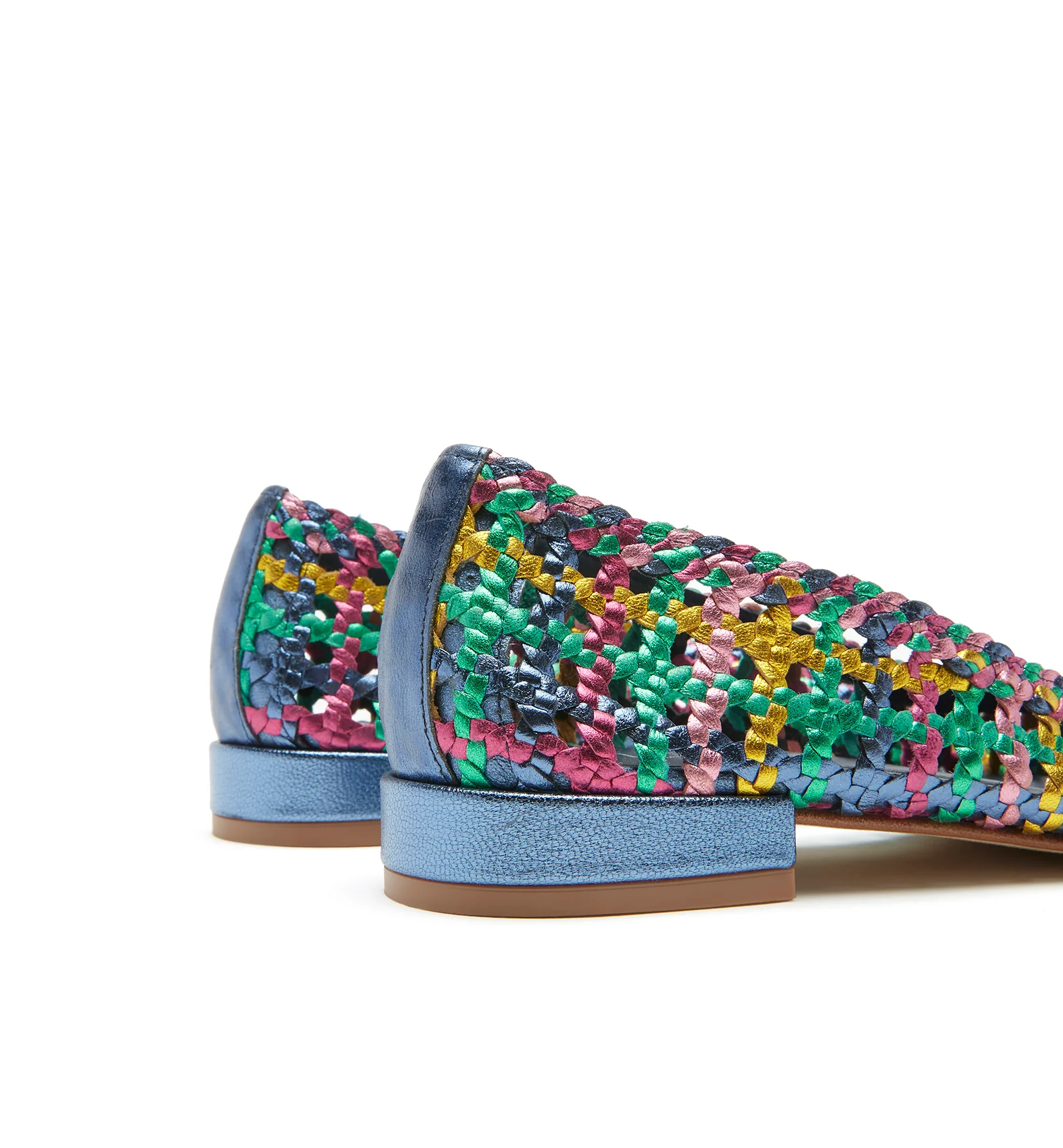 PRINCE WOVEN LEATHER FLAT - Image 4