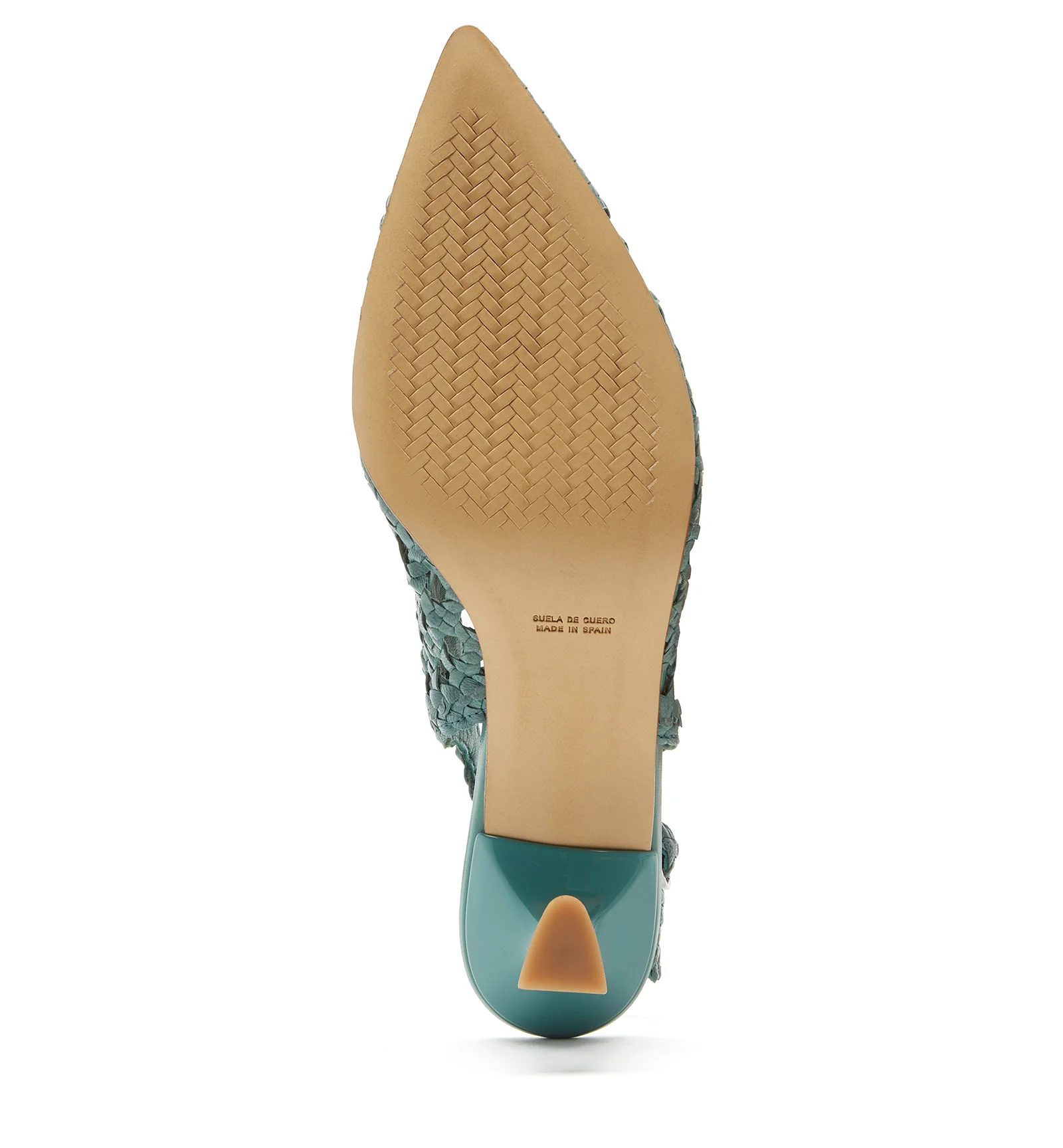PUMP SLINGBACK WOVEN LEATHER PUMP - Image 11