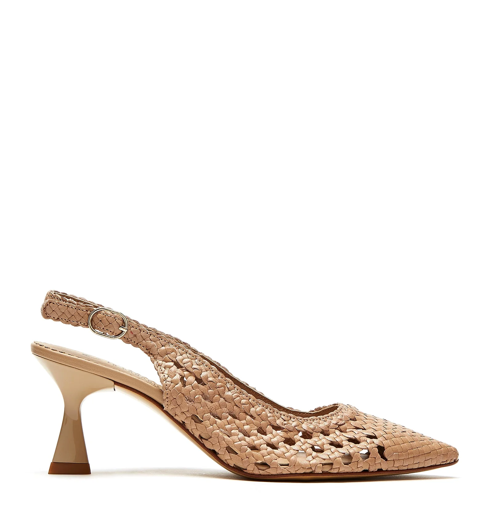 PUMP SLINGBACK WOVEN LEATHER PUMP - Image 14