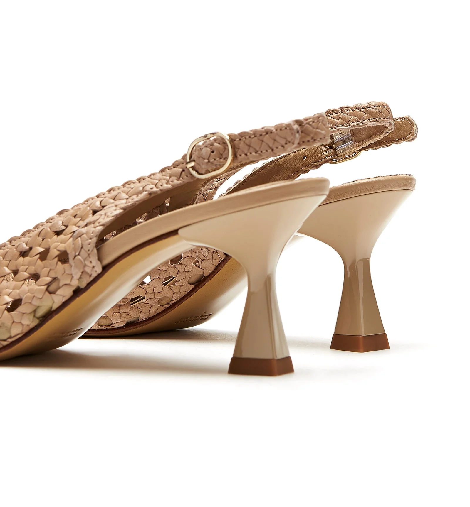 PUMP SLINGBACK WOVEN LEATHER PUMP - Image 17