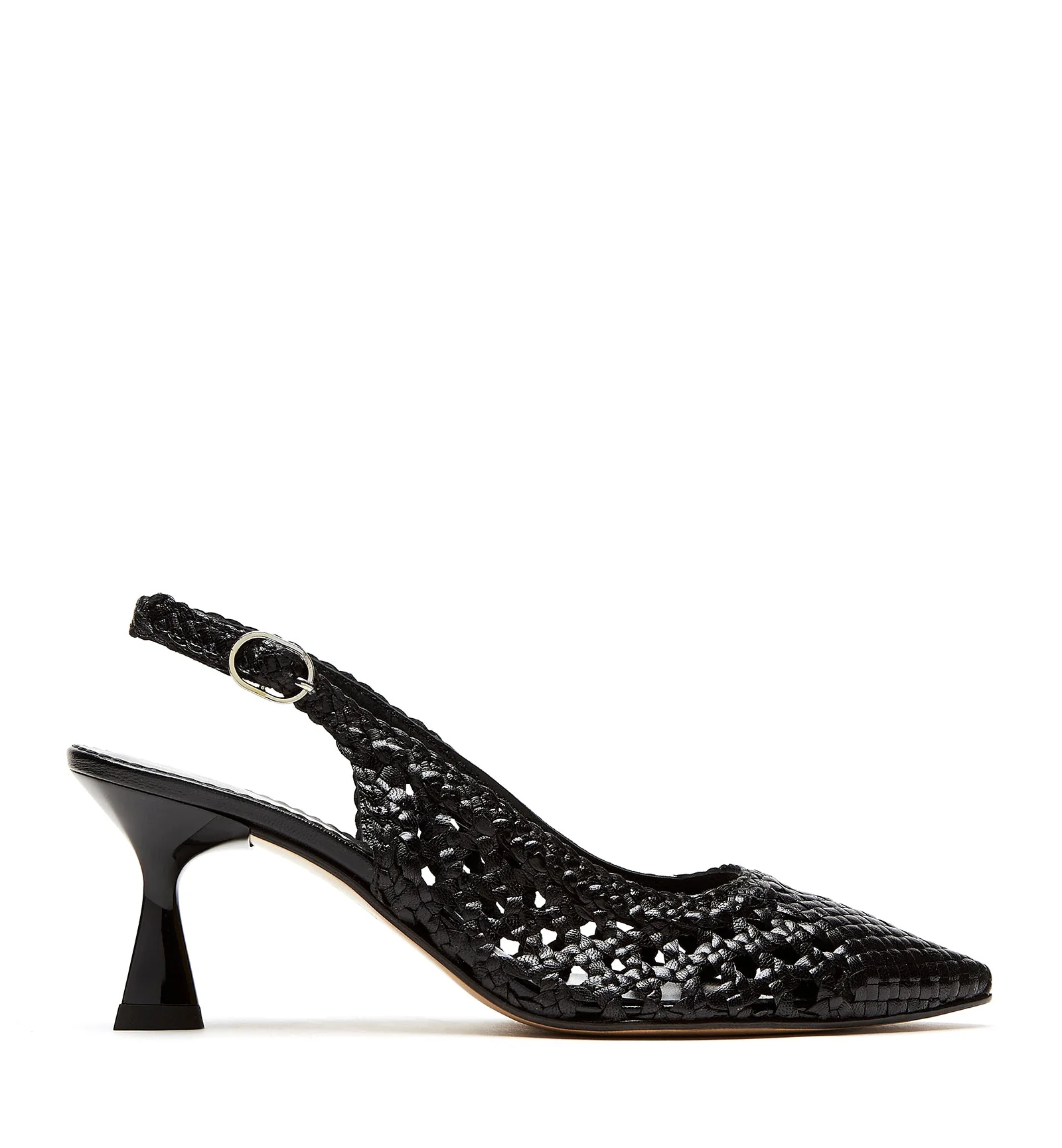 PUMP SLINGBACK WOVEN LEATHER PUMP - Image 20