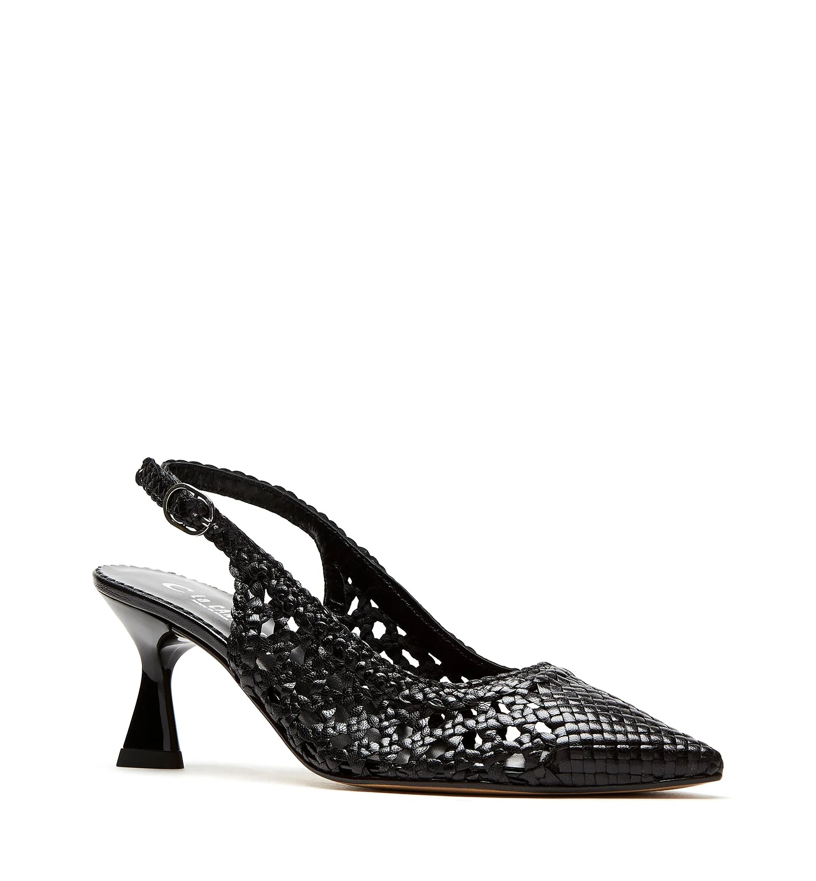 PUMP SLINGBACK WOVEN LEATHER PUMP - Image 21