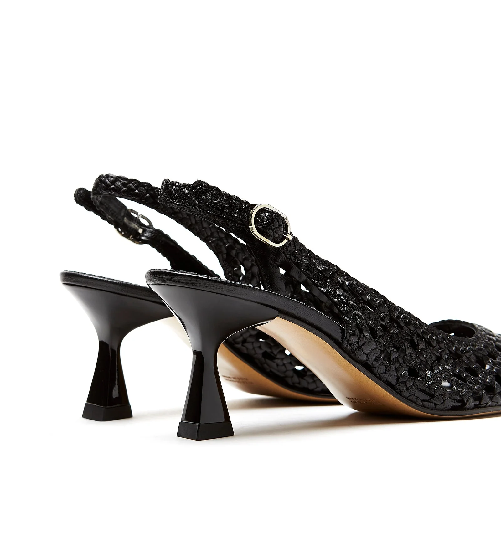 PUMP SLINGBACK WOVEN LEATHER PUMP - Image 23