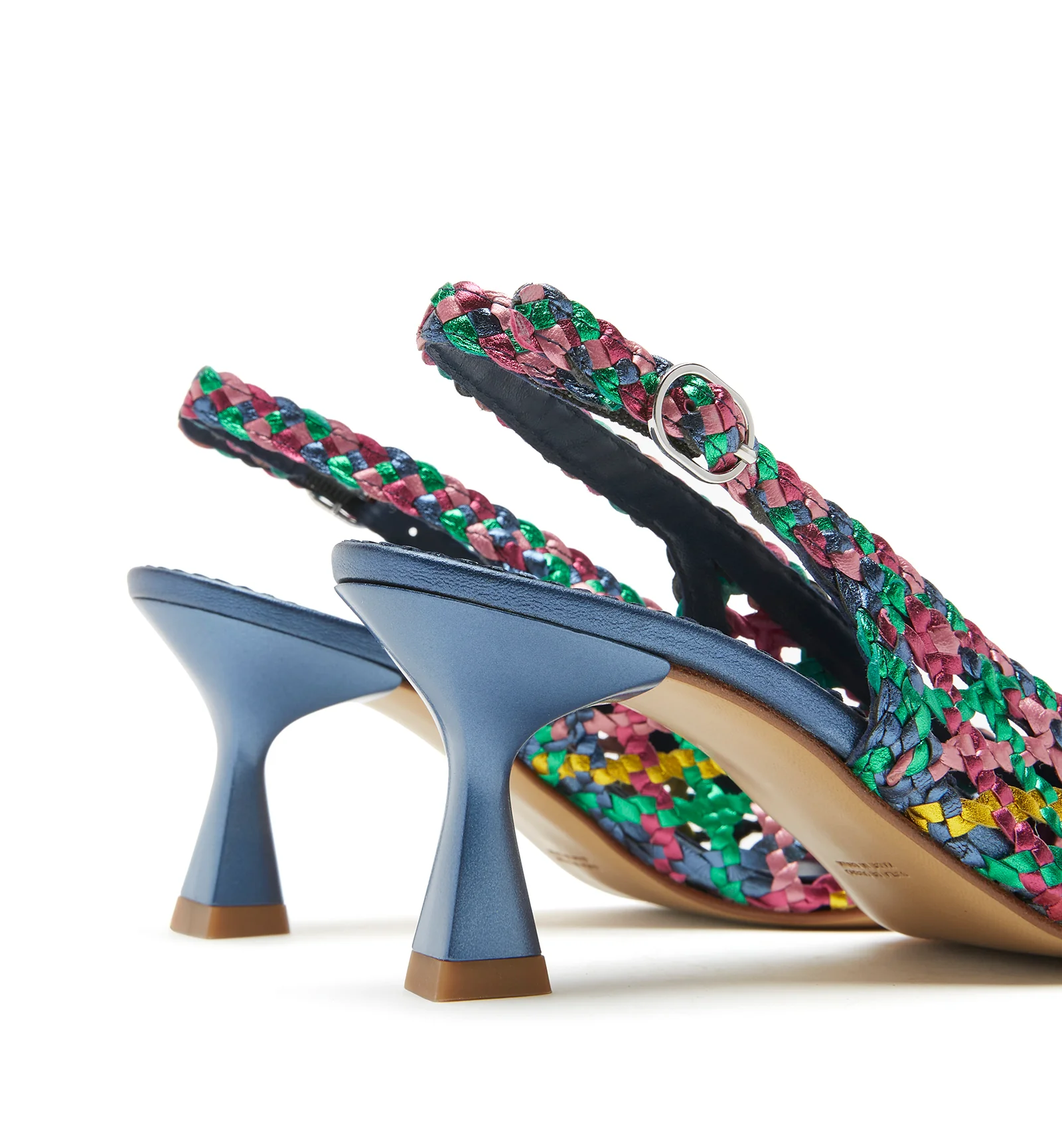 PUMP SLINGBACK WOVEN LEATHER PUMP - Image 4