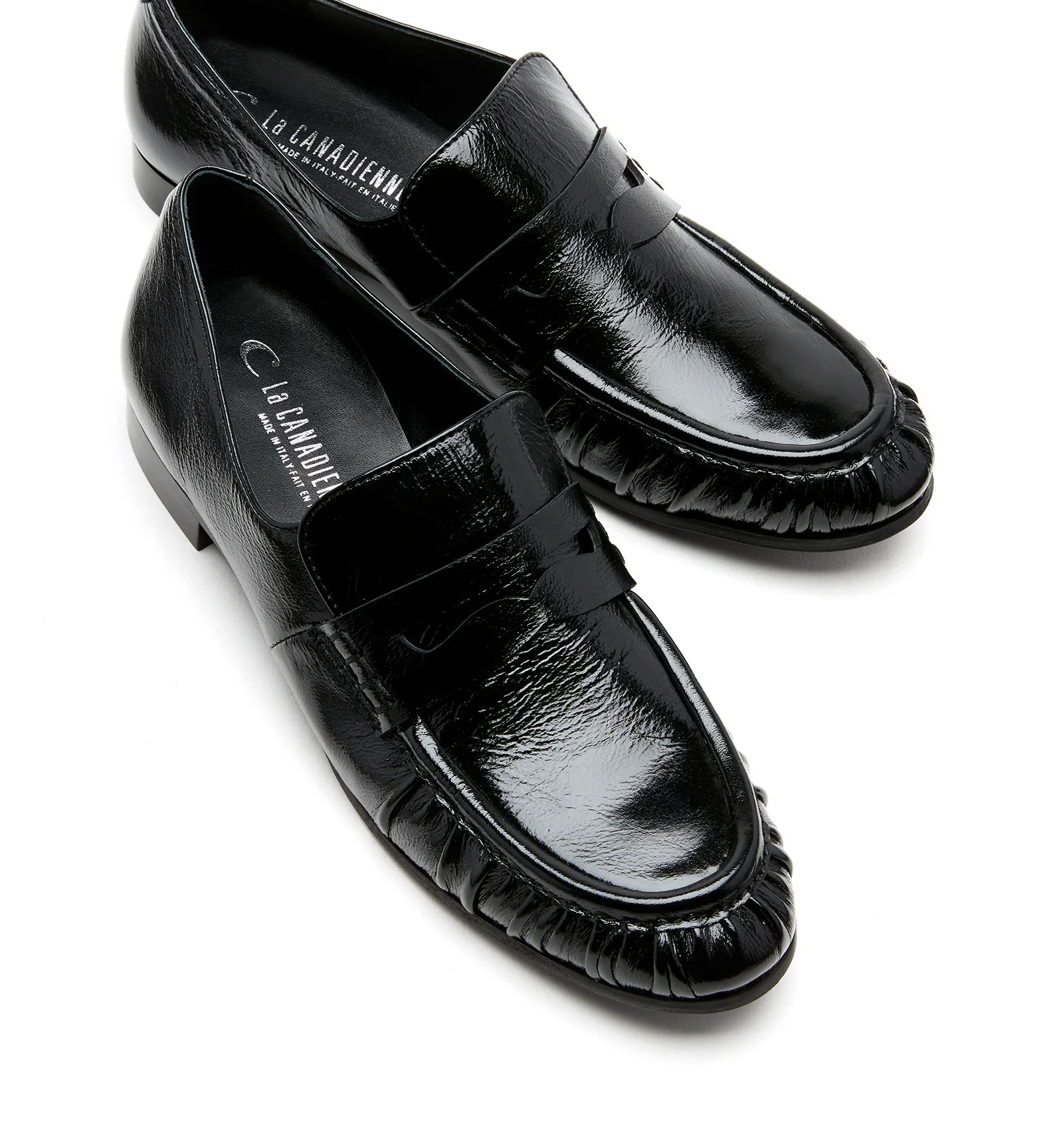 RYDER CRINKLE LEATHER LOAFER - Image 3