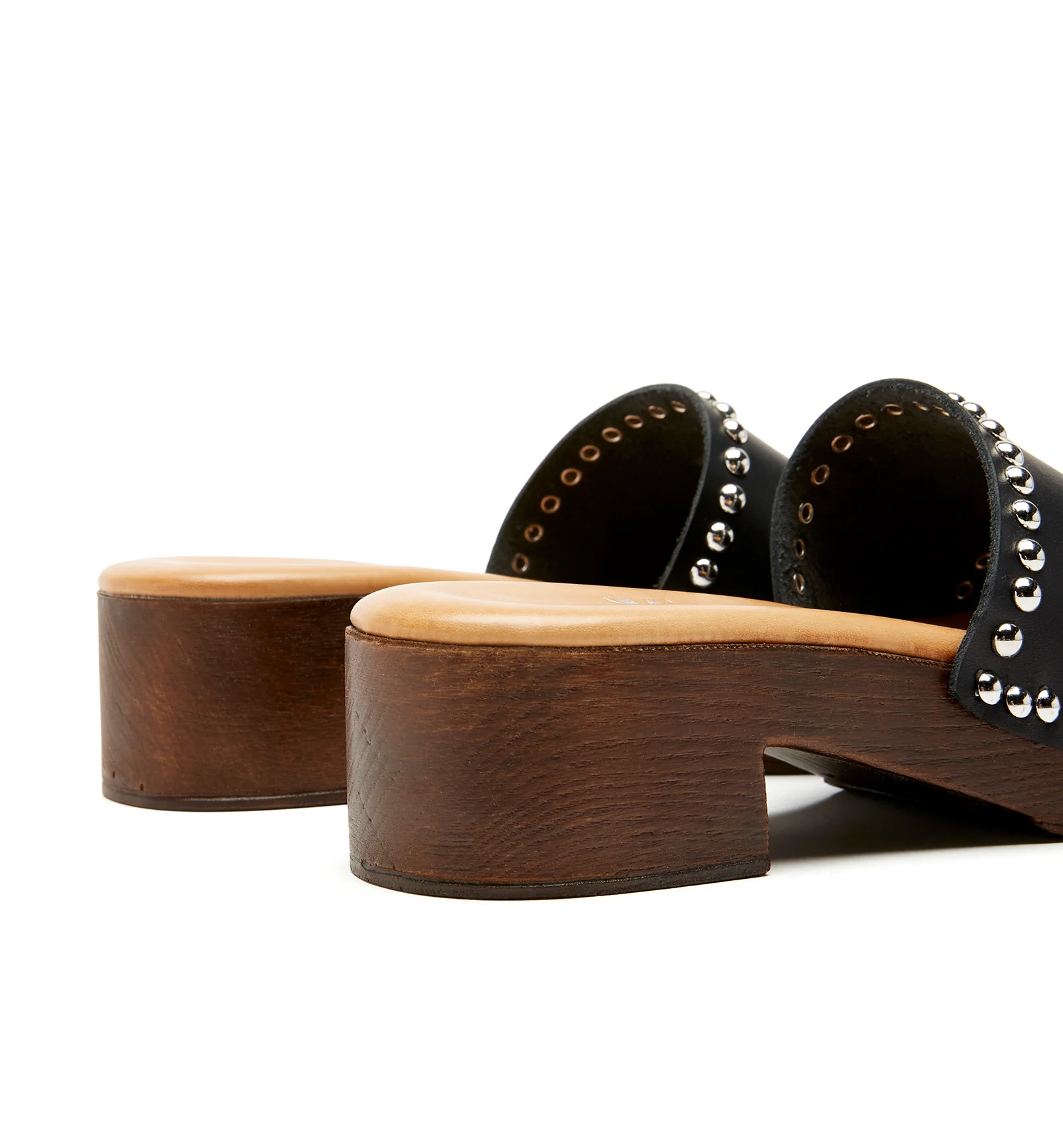 SANTI LEATHER CLOG SANDAL - Image 4
