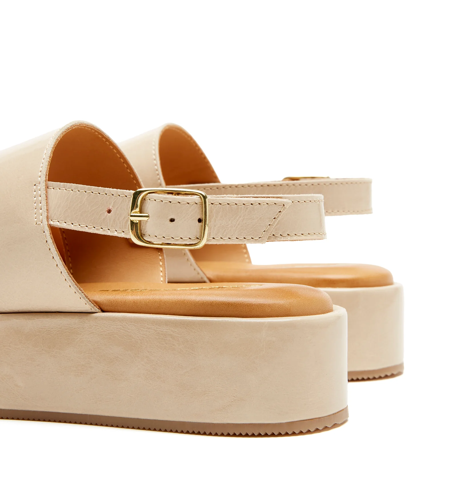 SARAI CRUSHED LEATHER PLATFORM SANDAL - Image 10