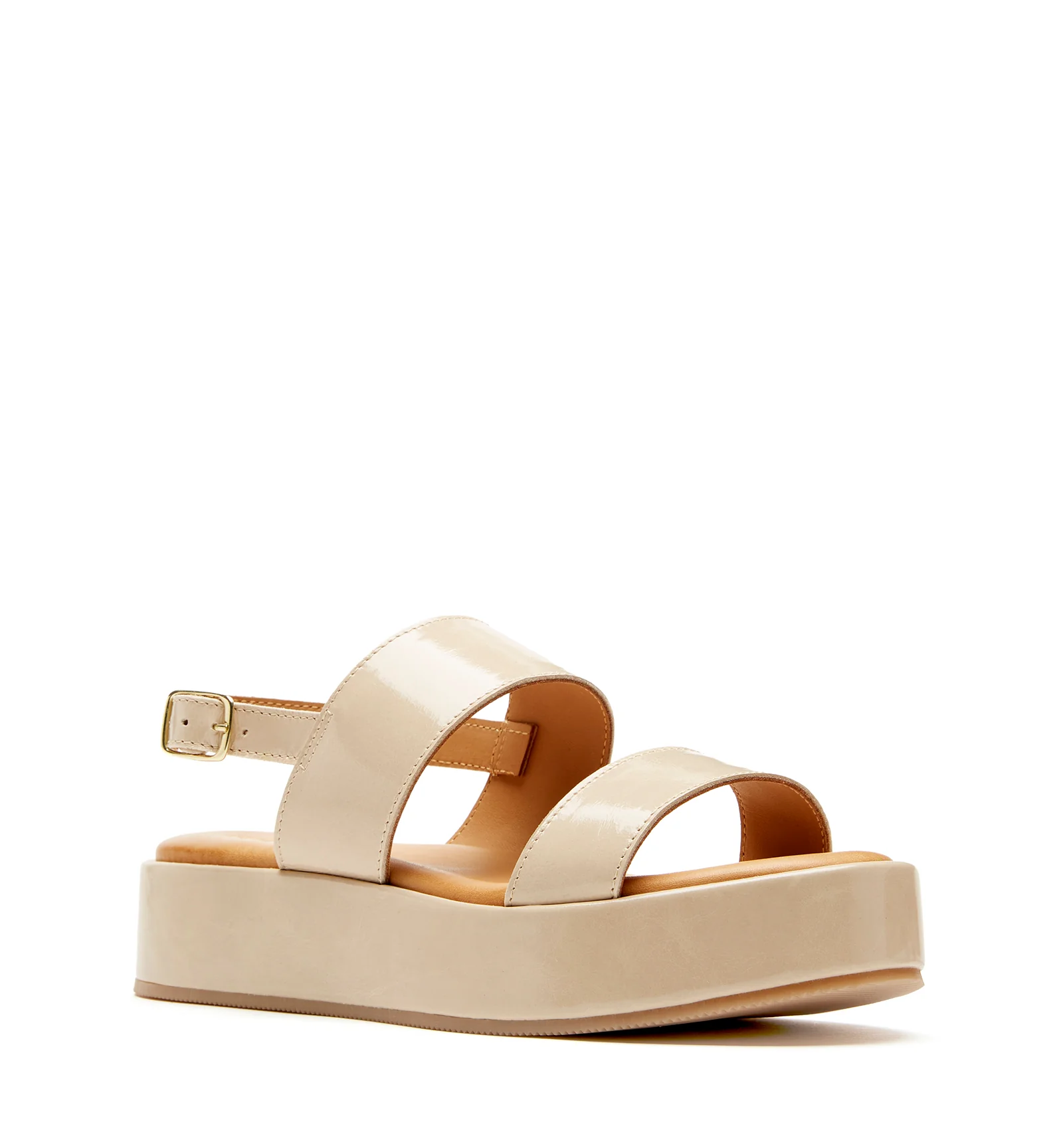 SARAI CRUSHED LEATHER PLATFORM SANDAL - Image 8