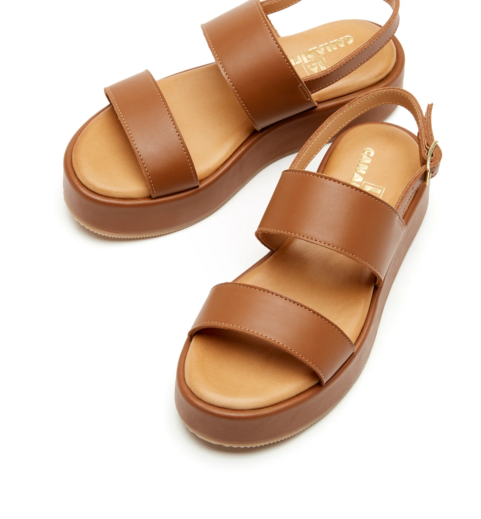 SARAI LEATHER PLATFORM SANDAL - Image 3