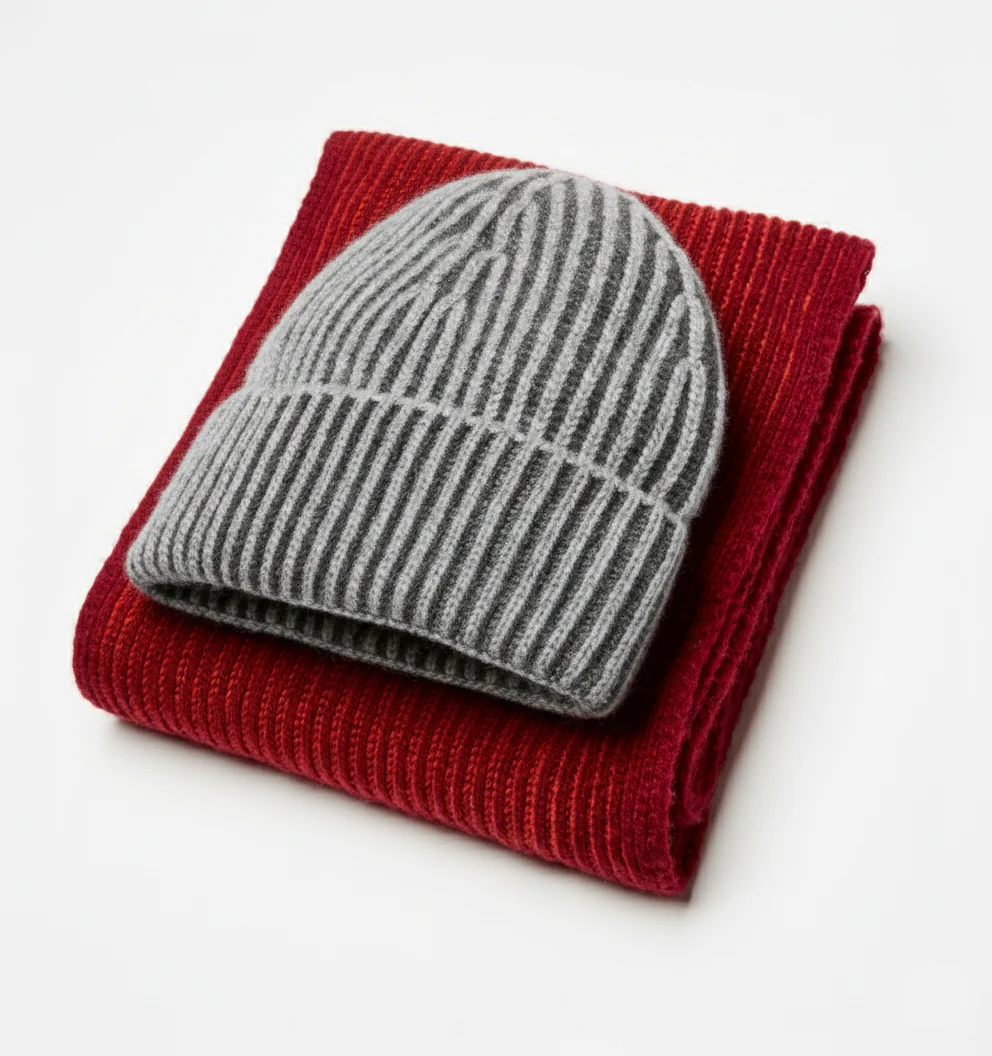 CASHMERE HAT & SCARF SET (WALLACE & WARD) - Image 6